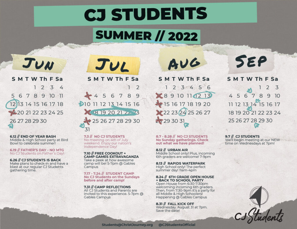 Christ-Journey-Church-Summer Calendar 2022 CJ Students006